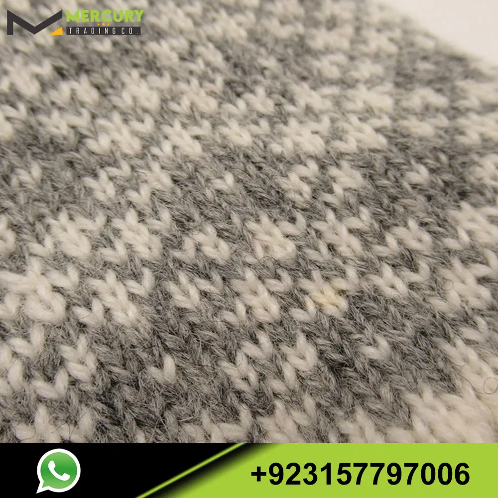 Fashion Touch Screen Women Cute Printed Wool Knitted Full Finger Mittens Winter Gloves