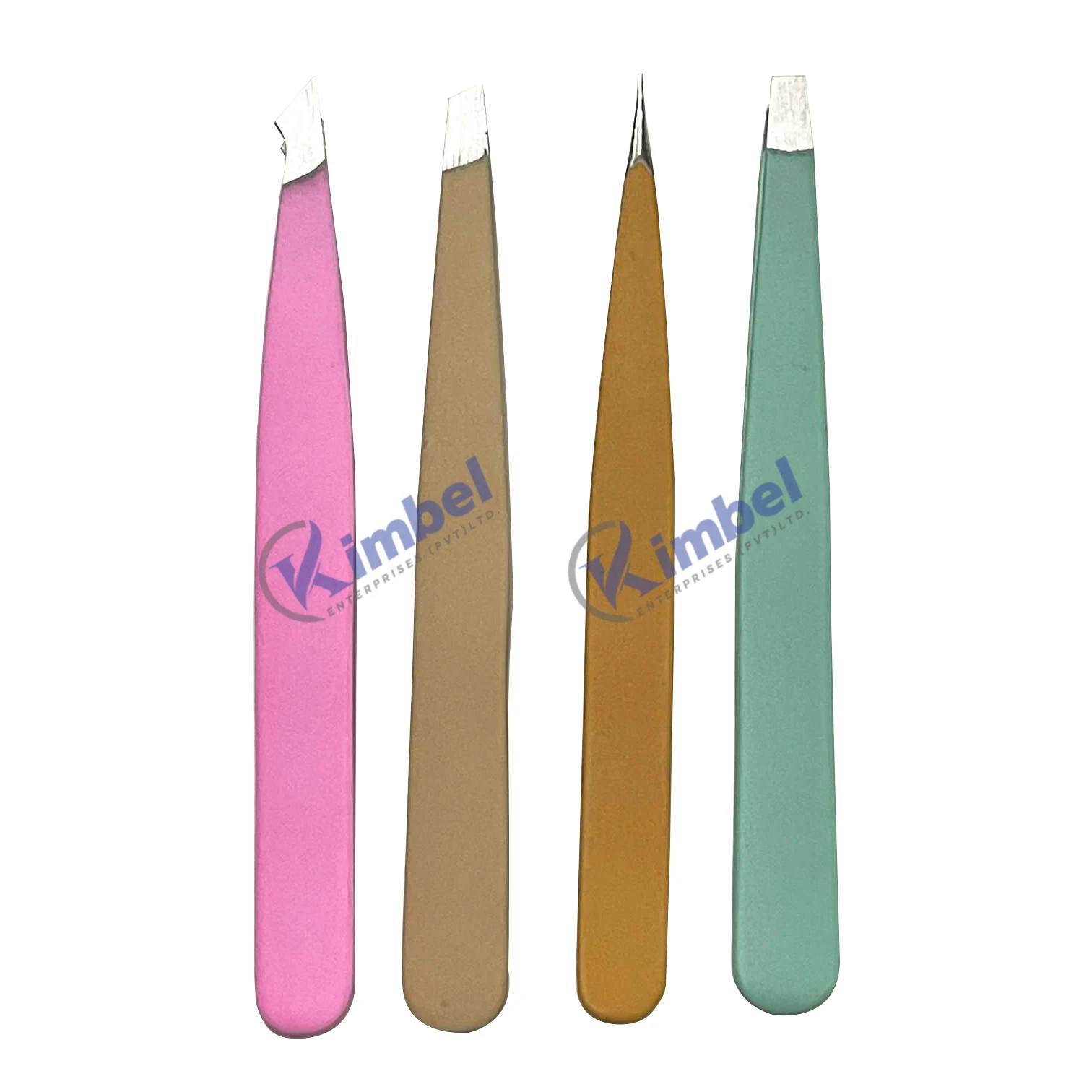 Stainless Steel Mini Slanted Eyebrow Tweezers Professional Manicure Eyebrow Shaping Tweezers