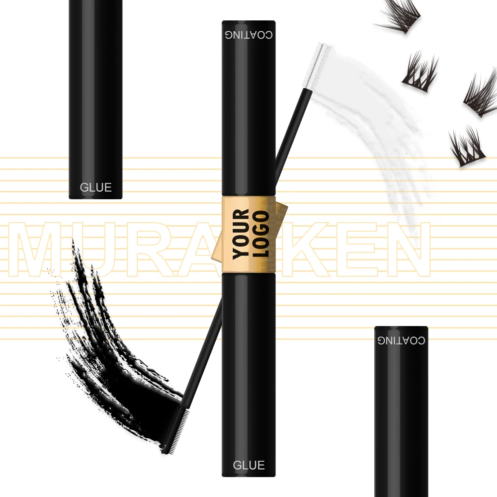 Private Label Lash Bond Adhesive Custom Viscosity Self-Eyelash Glue for DIY Cluster Seal Packaged in 5g Bottle