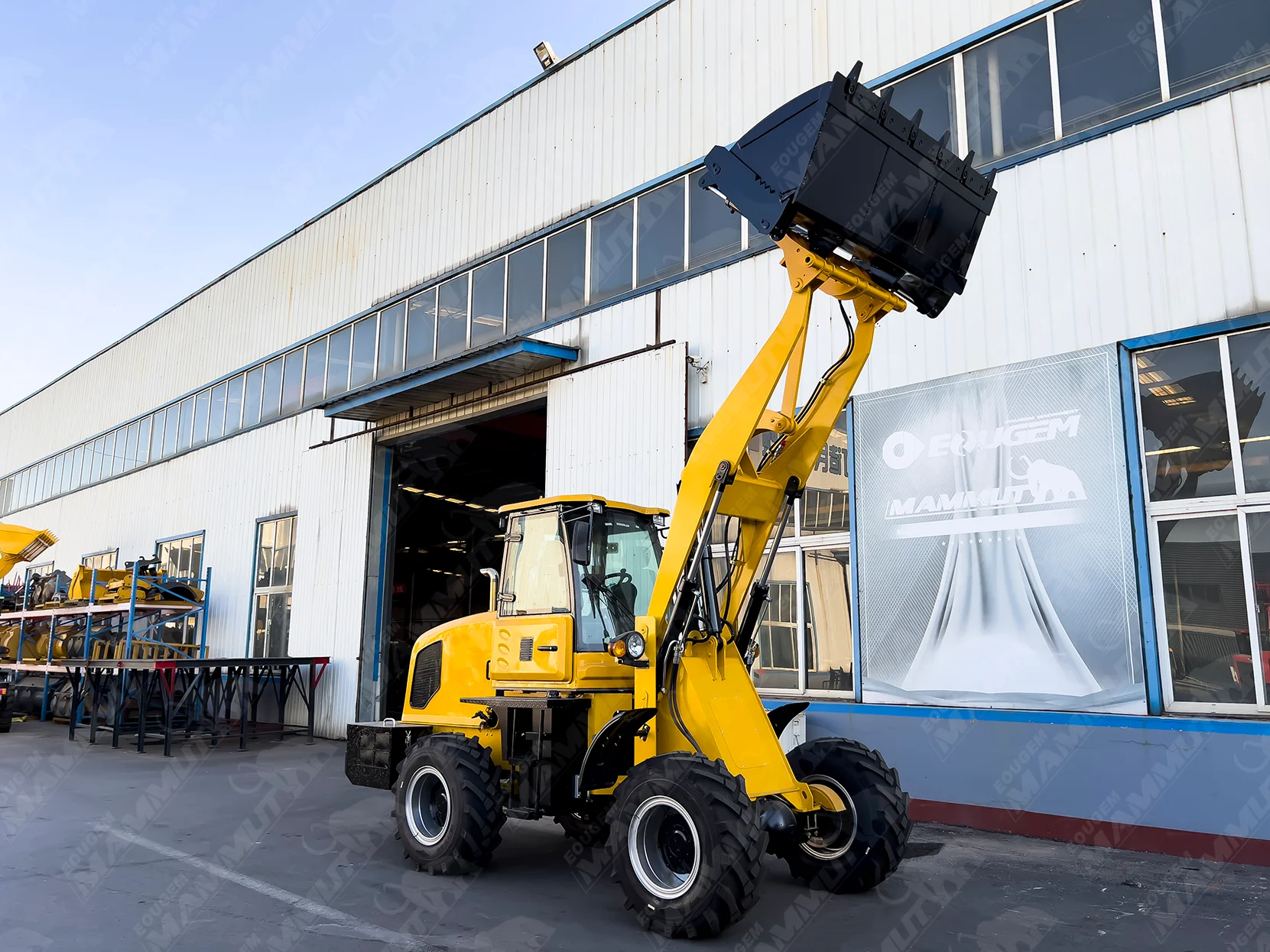 Heavy machine 2ton 2000kg wl20 hydraulic articulated front end wheel loader with quick hitch