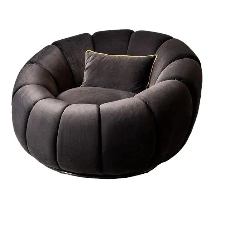 Armchair color black comfortable medium soft luxurious for living room Relax Club