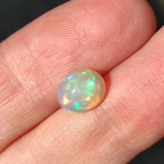 Shiny White Natural Ethiopian Opal Gem Stones   Lot For Making Jewelry Rings Pendants At Wholesale Price Top Quality