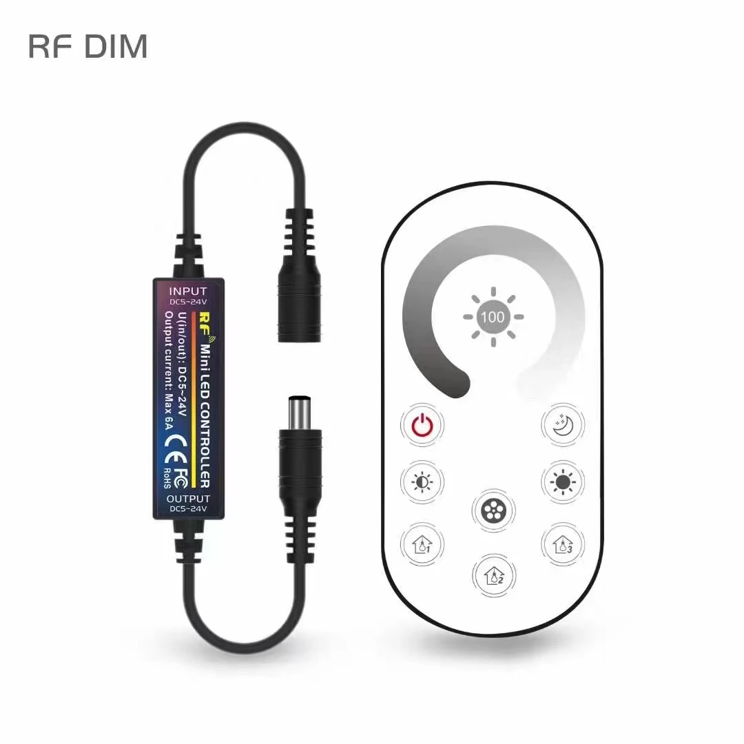 New (DIM/ CCT/ RGB/ RGBW/ RGB+CCT)  RF Full Touch Remote LED Controller