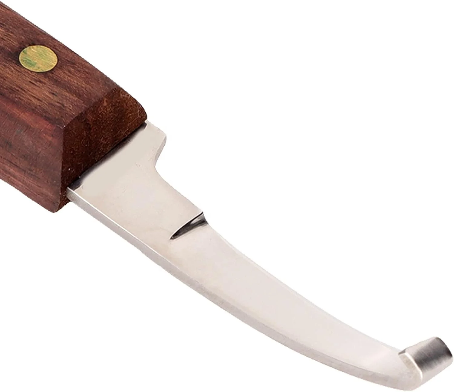 Hoof Knife Stainless Steel Super Sharp Ergonomically Double Edge Right Left Hand with Wooden Handle Farrier Tools for Horses