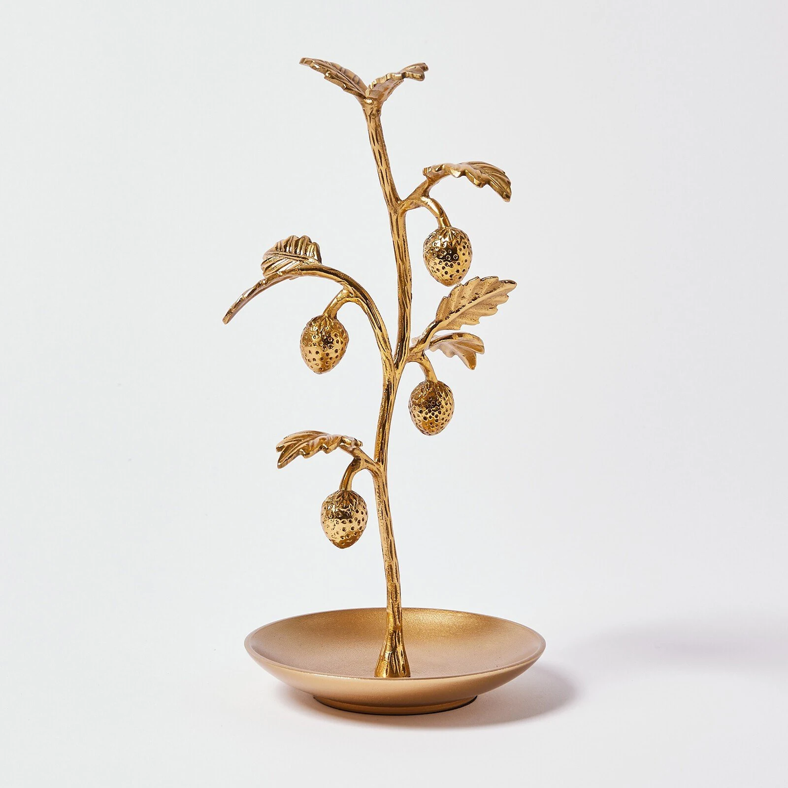 Fashion Jewelry Stand and Home Decor Item Jewelry Stand for Earring Metal Tree Design Decorative and Gold Color Shiny Finishing