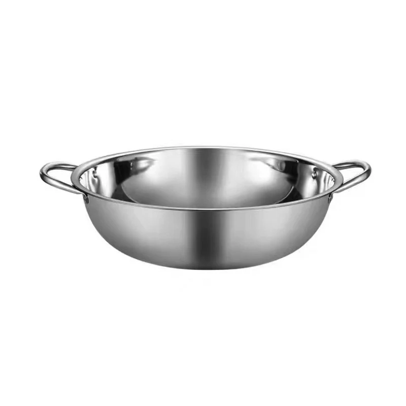 Горячая распродажа, легко Очищаемый горячий горшок из нержавеющей стали, индукционный горшок с двумя вкусами Shabu для семьи/горячий горшок