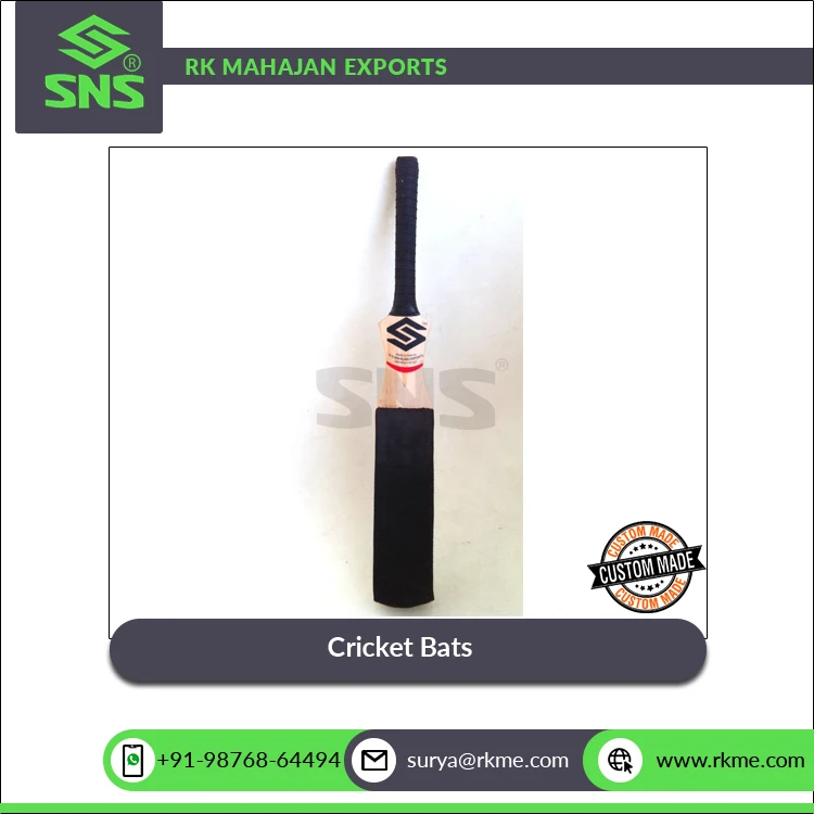 Indian Manufacturer of Best Quality Poplar Wood Made Leather/ Soft Ball Cricket Bats for Catching & Fielding Practice for Sale