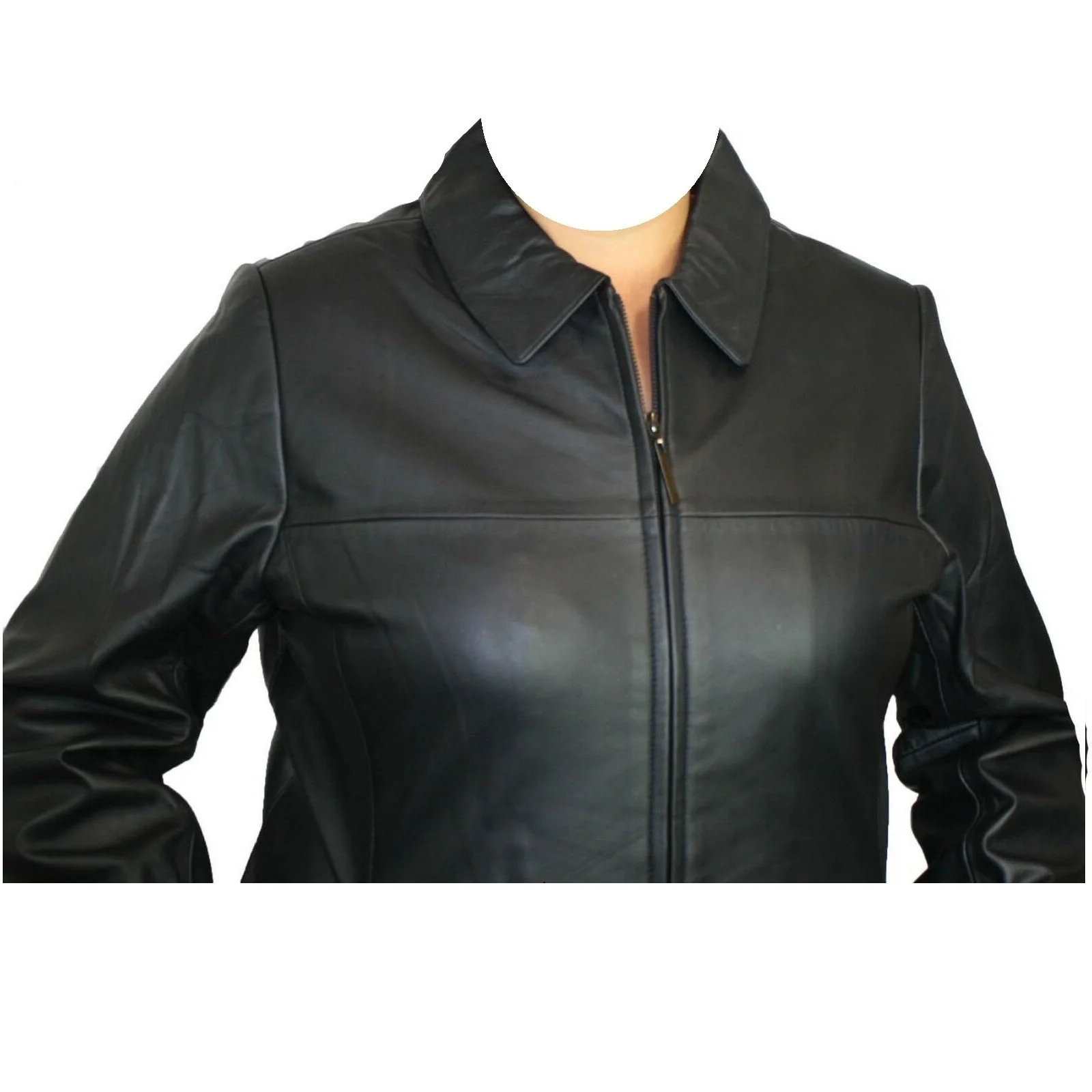 Wholesale Fashion Leather Jackets Slim Fit Cheap Leather Coat for Women with Custom Design Logo Color Size