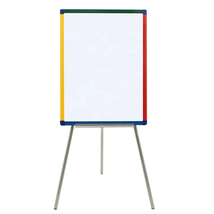 60x45cm colorful frame tripod magnetic whiteboard flipchart easel portable mobile flip chart stand for classroom home