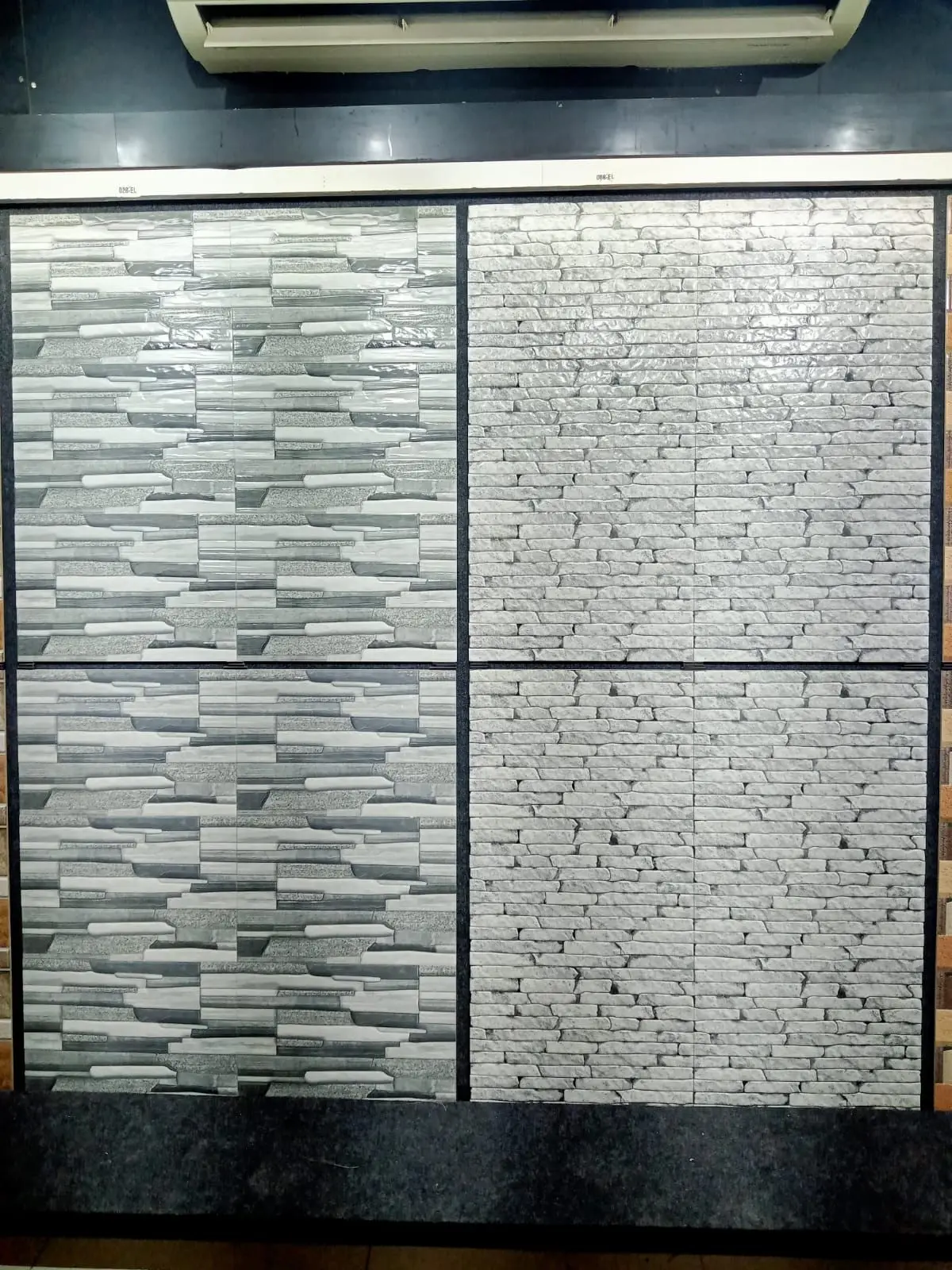 Exterior Elevation Ceramic Wall tiles Matt finish 30*60 cm Light Decor Dark combination 9 mm thickness 3D effect Made in India