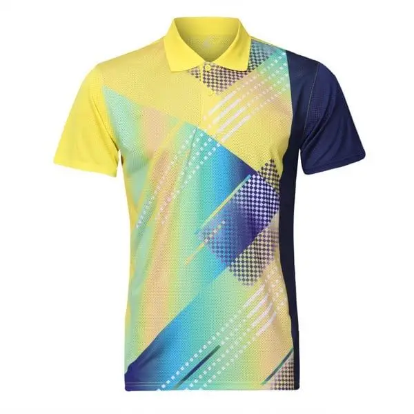 High Quality 100% Cotton Pique Mens Customized Polo Shirts Sports Badminton Polo Shirt Dye Sublimation printing golf shirt