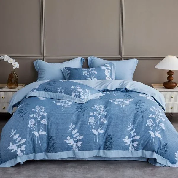 Оптовая продажа набор пододеяльников из Тенсел/хлопка/полиэстера с одеялом или не удобный и моющийся полный размер высокого качества