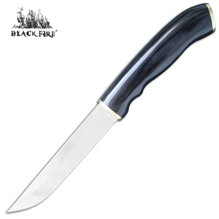 Light Weight Fixed Blade Knife with Mirror Polish Blade & Ergonomic Wooden Handle for Camping & Fishing