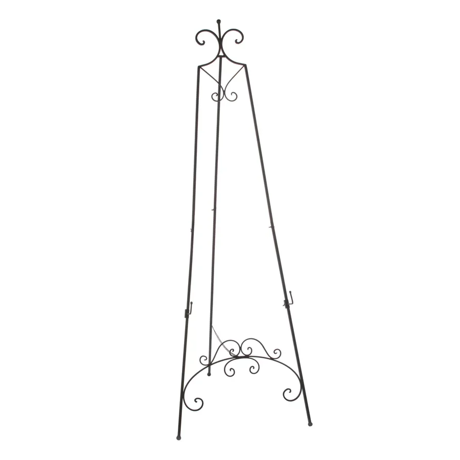 Great Quality Pure Iron Welcome Stand Customized Shape And Size Display Painting Easel Stand & Holder At Competitive Price
