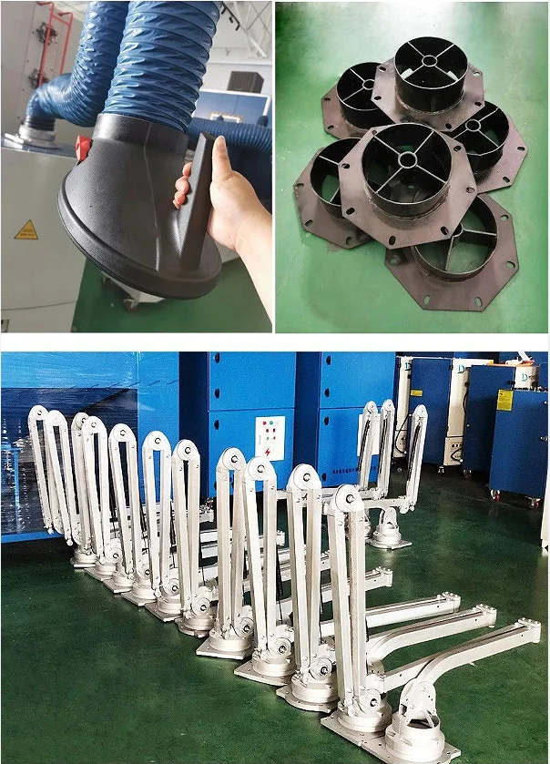 Customizable Flexible Extraction Exhaust Pipe Hose Soldering Fume extractor arm