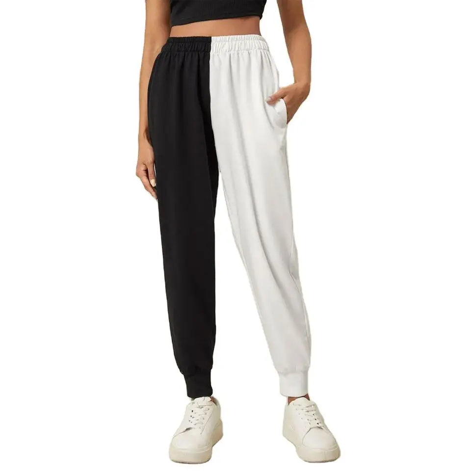 Женские цветные брюки из 100% хлопка, стильные спортивные брюки высокого качества, оптовая продажа, 2022