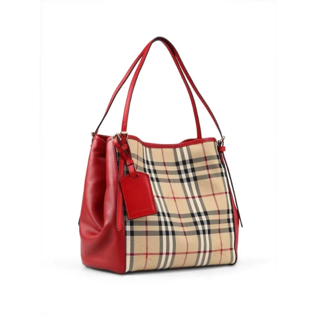 RED LEATHER Wholesale Promotional Gift Natur Bag &custom Tote Bag Plain White WITH Zipper Canvas Tote Bag