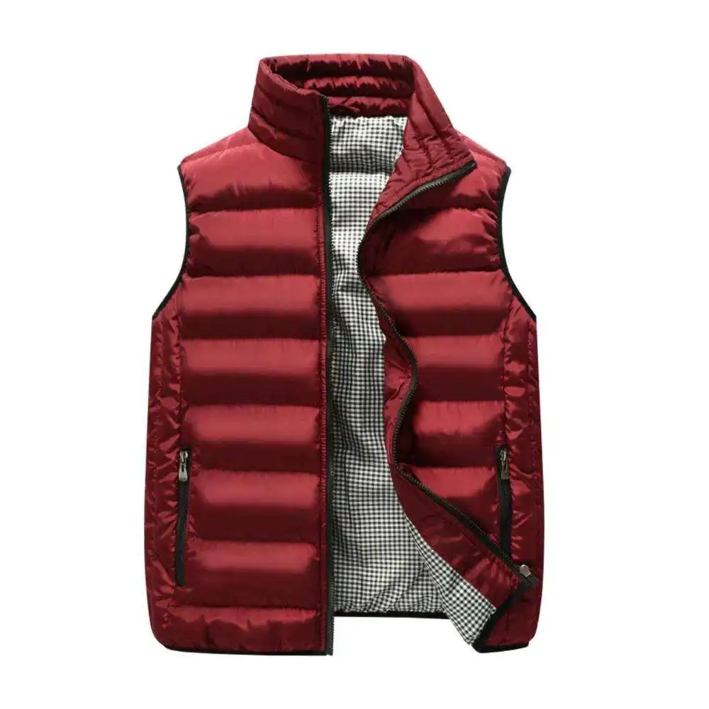 Jackets Puffer Jacket / Men Fashion New Winter Puffer Shiny Jacket / Warm Padding Wholesale Bubble Sleeveless  Puffy Jacket