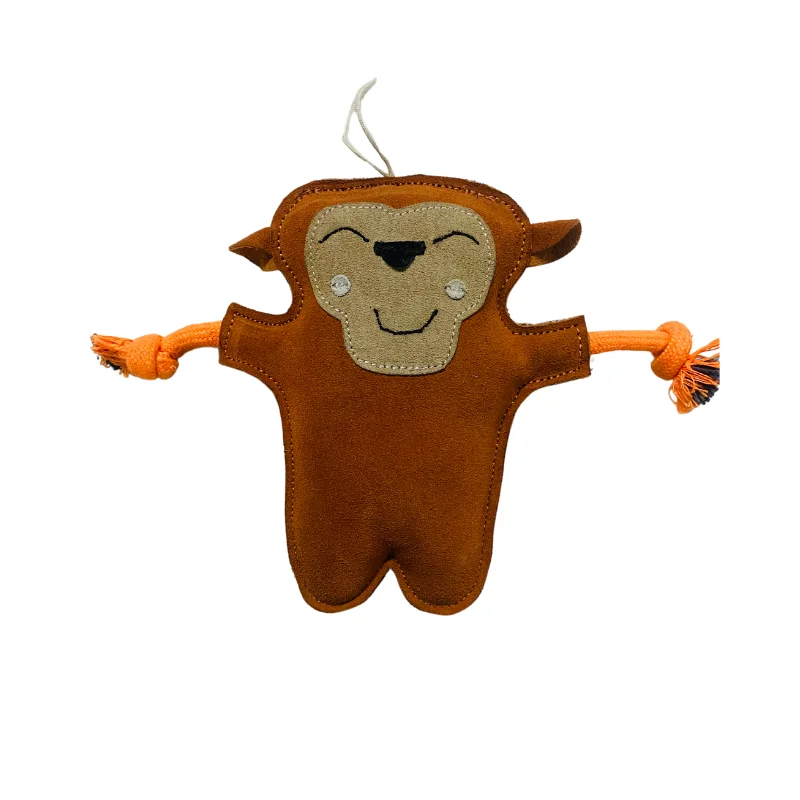 Dog Toy Generic Tuff Toss And Chewable Comfortable Soft Stuffed Monkey With Tree Shaped For Training Playing Dogs