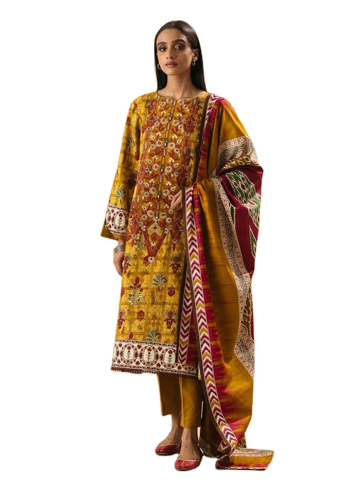 Wholesale New Arrival Pakistani ladies  winter stitched collection three piece wear customized color size best stitching Quality