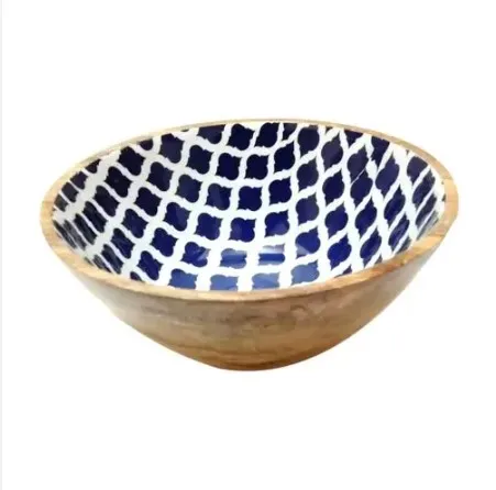 High Quality Customizable Server Serving Acacia Big Wooden Bamboo Salad Bowl For Sale