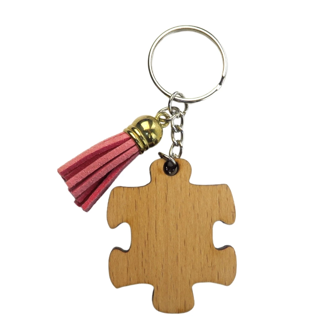 Eco-Friendly Wood Product Blank Custom Wooden Keychain