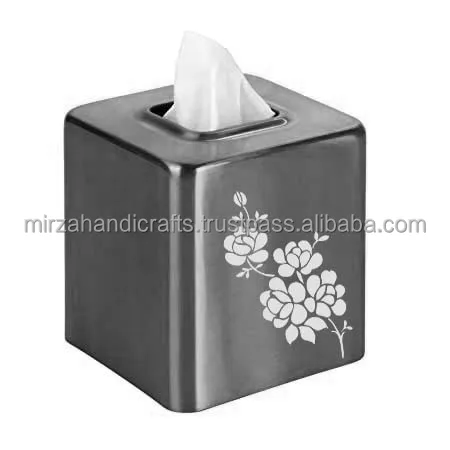 Tissue Box Holder Home Decorative Napkin Holder with Butterfly Design perfect for Dining Room Table top office Bathroom