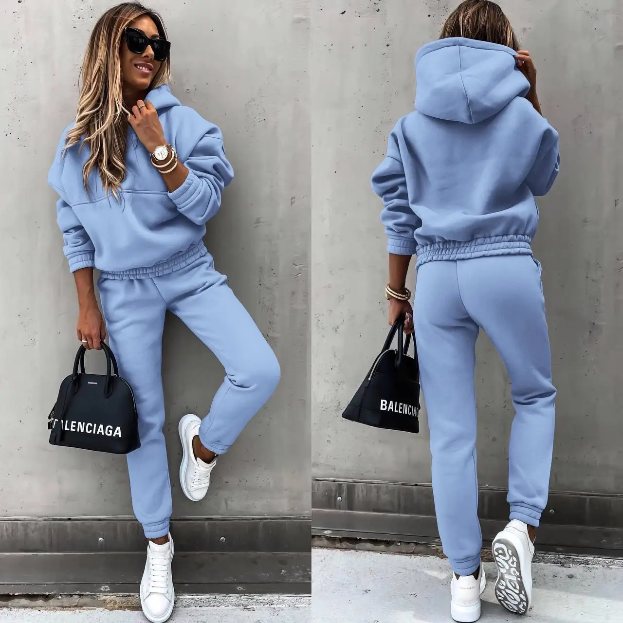 Luxury Sports Winter Fall 2023 Jogging Sweat Suits Sets Manufacturer Custom Tracksuits For Women