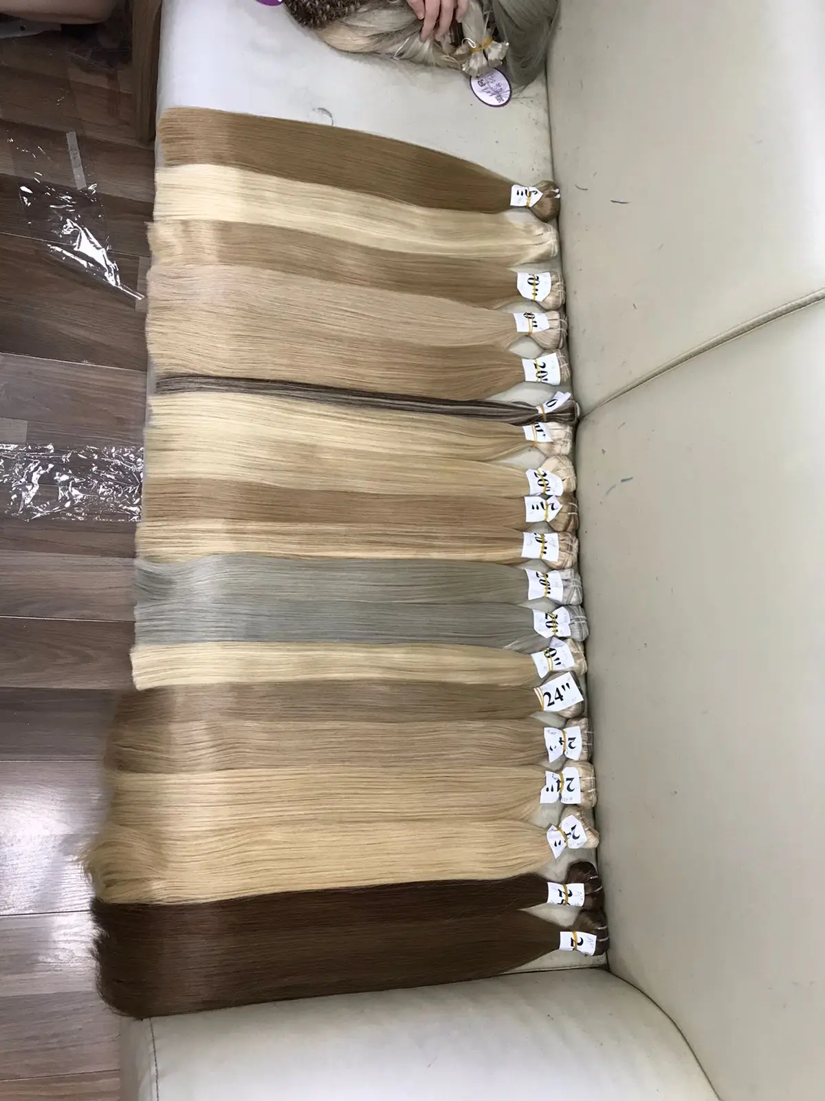 2023 hot sale human extensions double  straight weft piano hair straight vietnamese hair  natural macsara factory