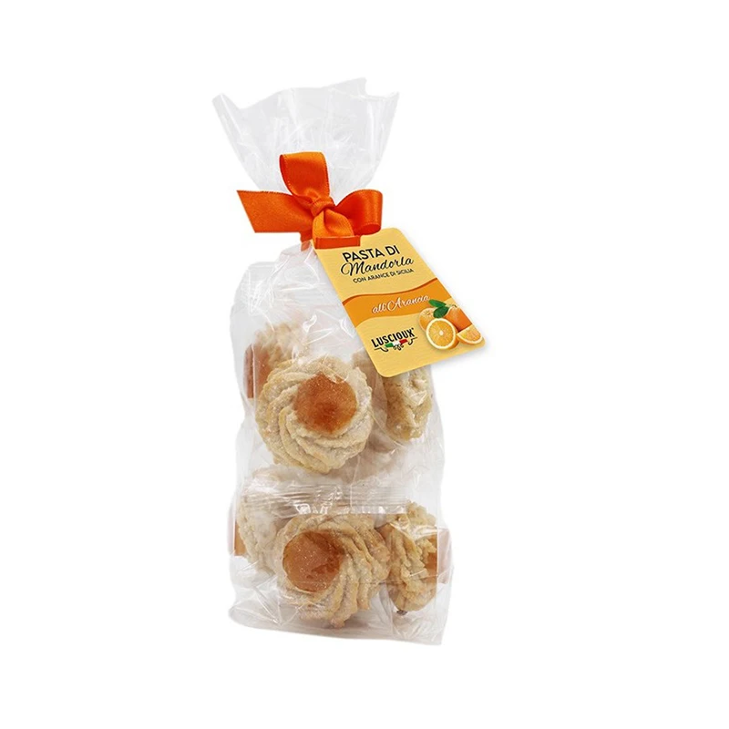 Elevate Your Tea Time with Our Dessert Italian Products Orange Almond Pastries - 150g Bag - Delicious Biscuits