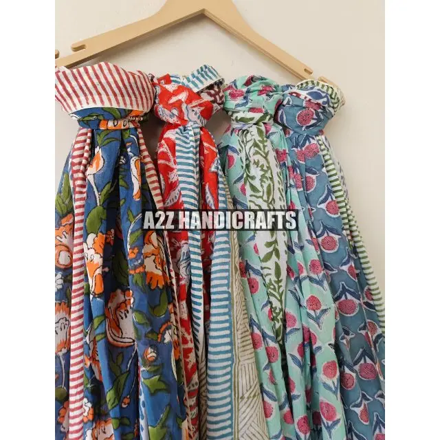 Wholesale Lot of Sarong Indian Handmade Block Print Pario Women Beach Wear Light Weight Bikini Cover up Scarf