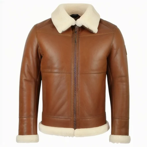 New developed hot design slim style with front pocket genuine sheep skin leather light beige color white fur new biker jacket