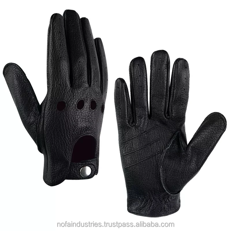 Лидер продаж, мужские перчатки для вождения из натуральной кожи, с буксировкой, цвета коричневый/синий, модные перчатки для вождения для мужчин