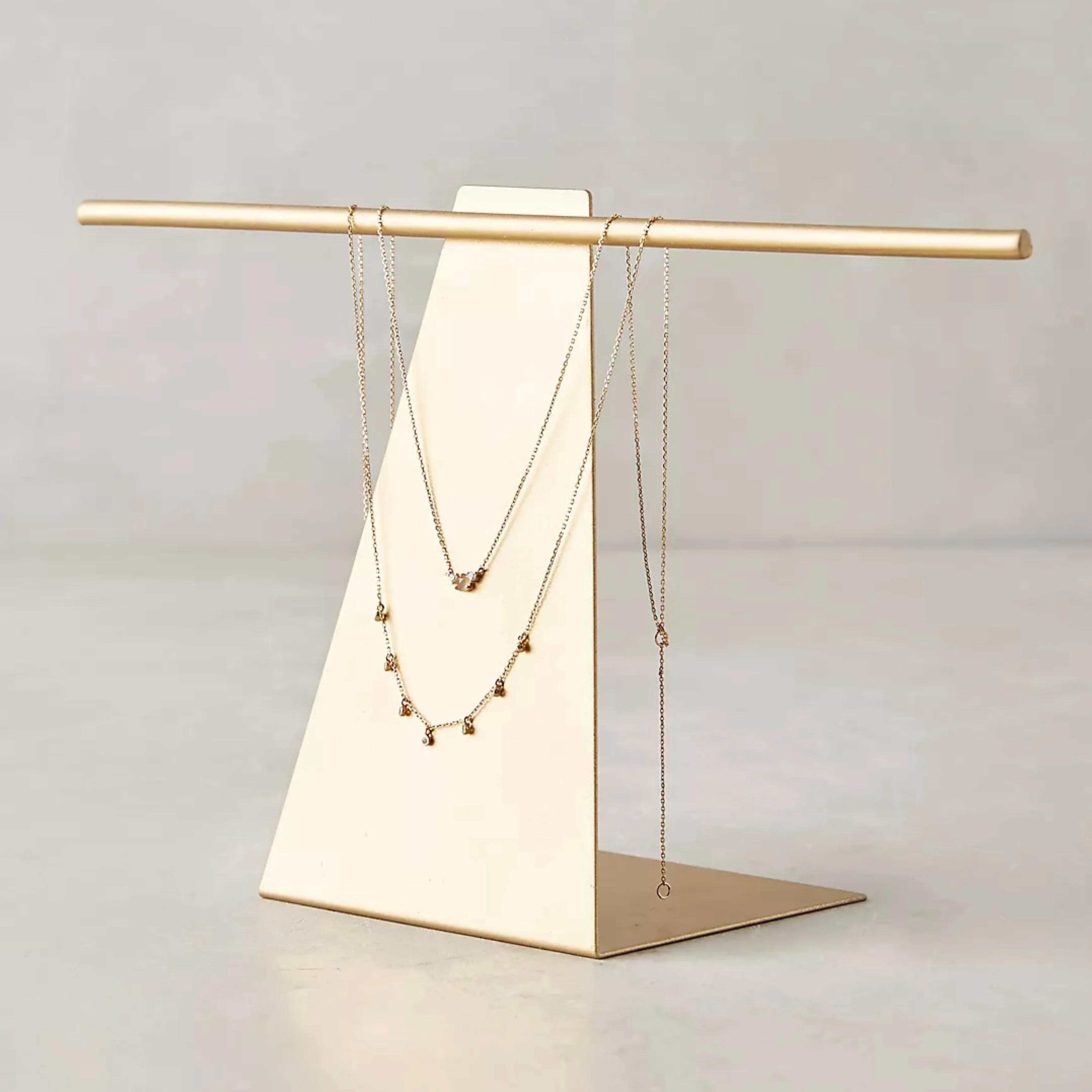 Wholesale Custom Personalized Design Gold Metal Jewelry Stand for Jewellery Storage and Display