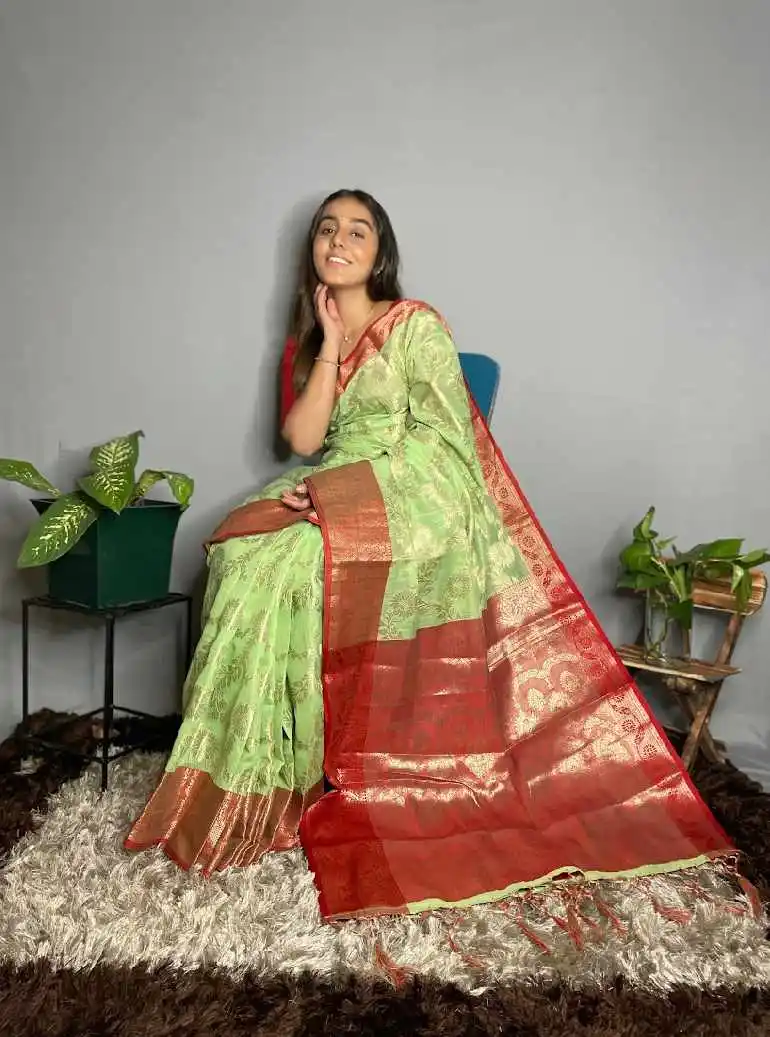 Indian Women Sari Pure Silk Sarees