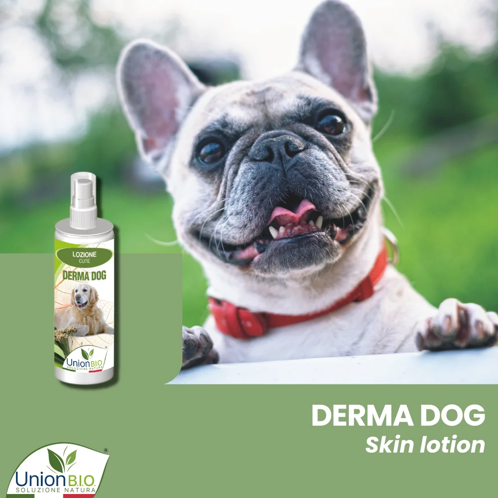 Top quality made in Italy plant based formulation DERMA DOG natural skin lotion for dogs