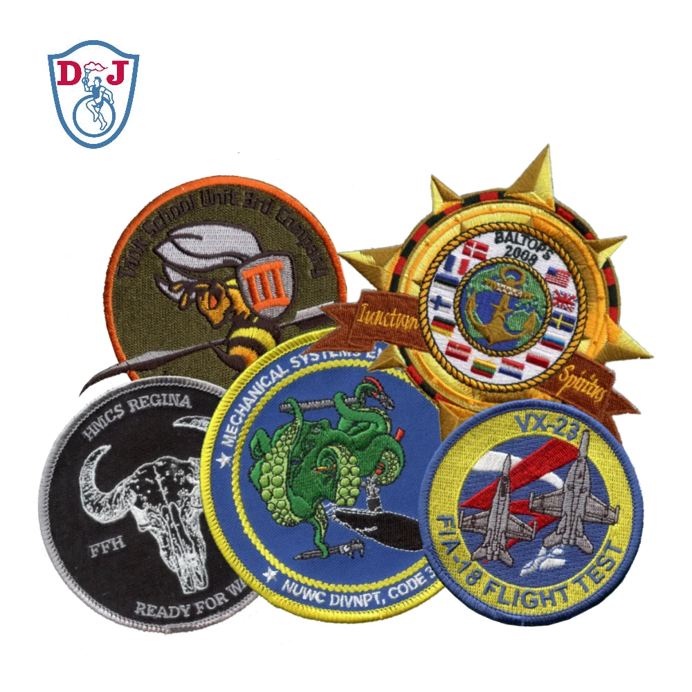 Custom Patches Embroidery Badges Heat Press Patch Iron On Custom Logo Embroidered Patches