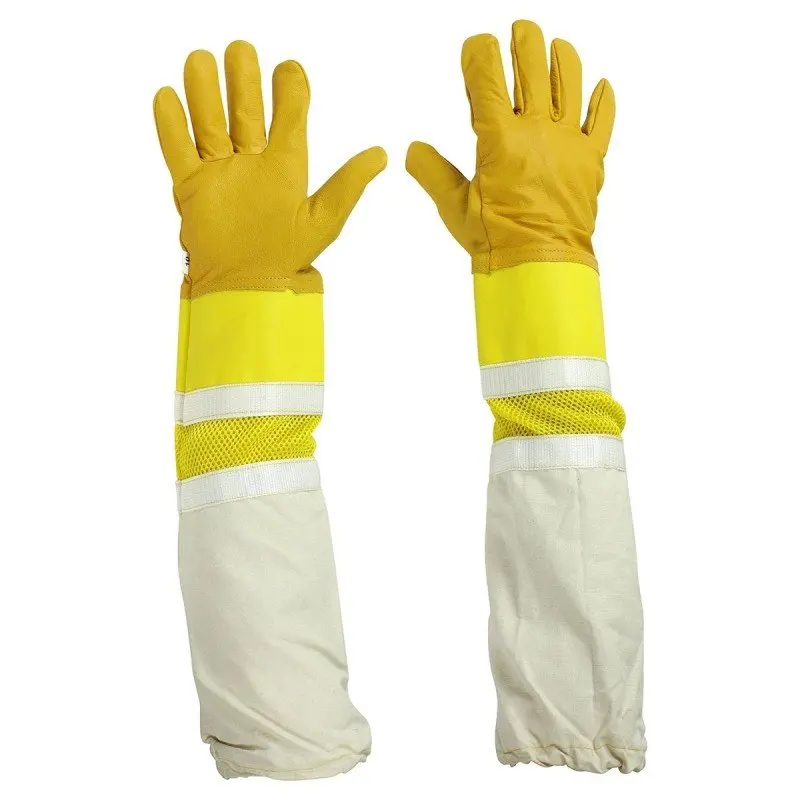 Professional Beekeeping Apiculture Glove Poly/Cotton variety available Sheep Leather New Condition Plain Beekeeping Glove
