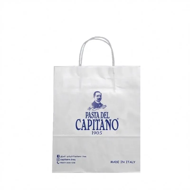 Eco-friendly Kraft Paper Bag test-liner bag with Logo Customized, Foldable Cheap, Twisted Handle For Shopping, For Packaging