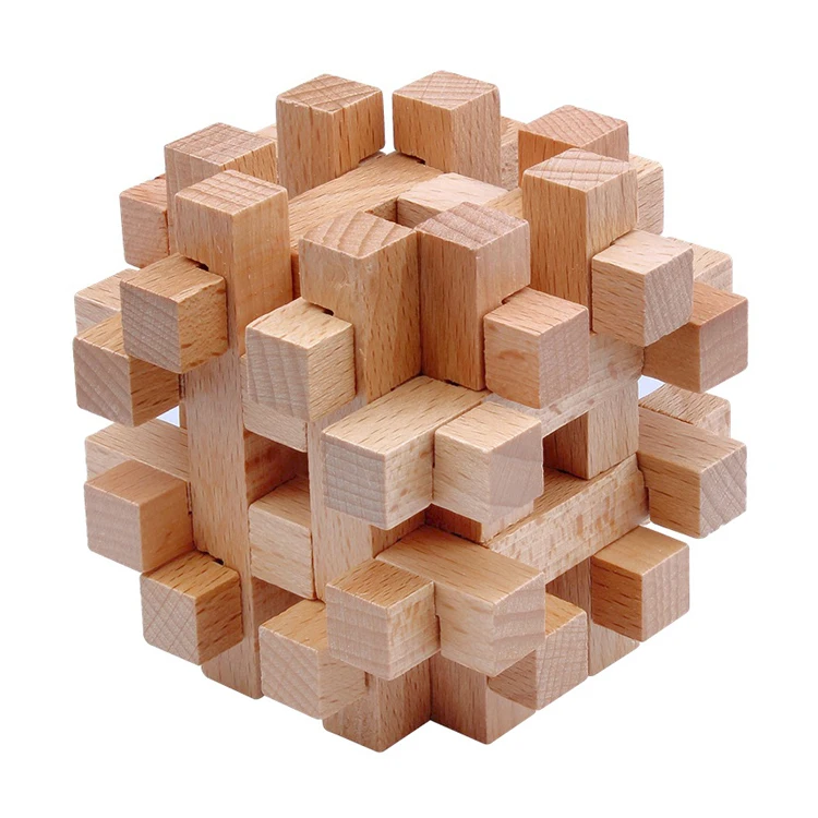 Logic Games Gift Puzzle and Mind Teasers for Kids of The Cross Out Tricky Games Wood IQ Puzzles Challenge Mind Puzzle Trick Lock