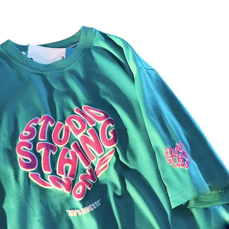 best quality 3d puff print manufacturer high quality t shirts 100% cotton men oversized heavyweight t-shirt