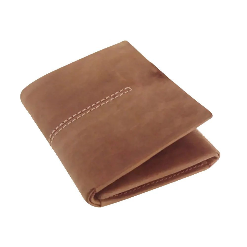 men long wallet genuine leather original leather wallet for men men Wallet Purse Card Holders Pu Leather Brown Bifold