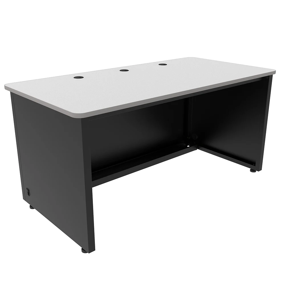 VersaDesk Enclosed Classroom Desk Black/Grey