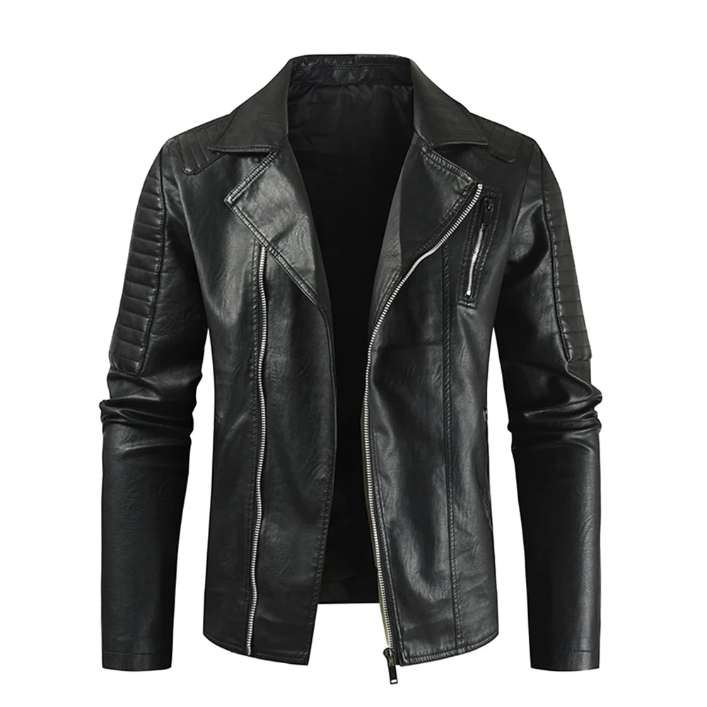 2024 new arrival design color block Men Genuine Leather Jacket Custom High Quality Men mandarin collar Leather Jacket Wholesale