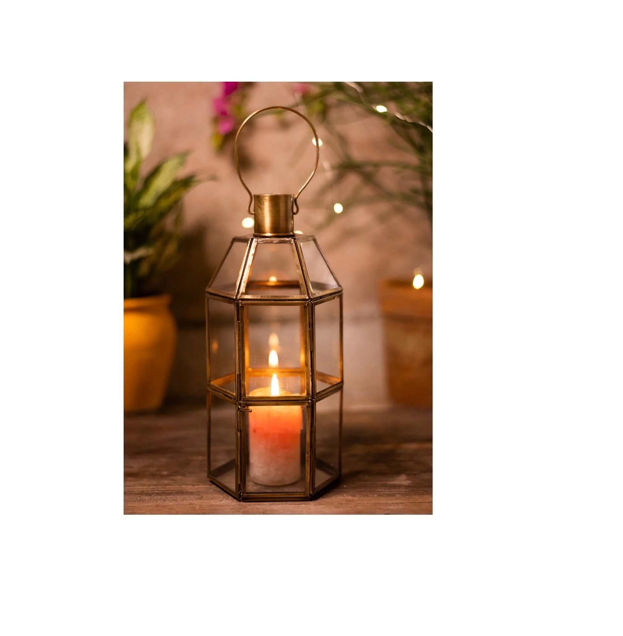 High Quality Stainless Steel Mini Lantern Silver Gold Glass Candle Holders for Home Wedding Decor Hanging Decorative Candles
