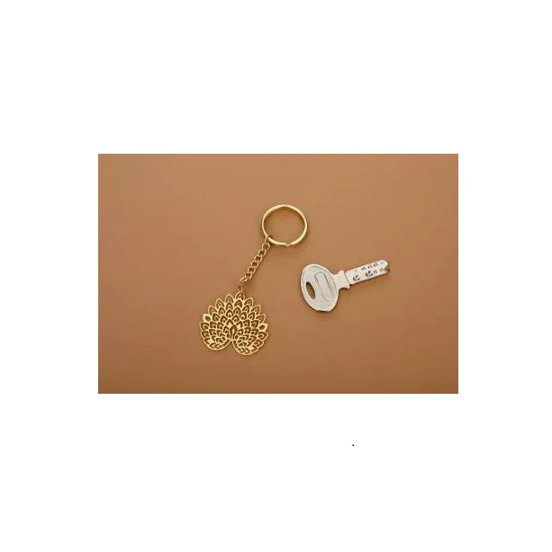 Antique Brass Flat Ring Key Ring Key Chain Key Holder for Round Unique Design Piece for Round Shape Hanging Use