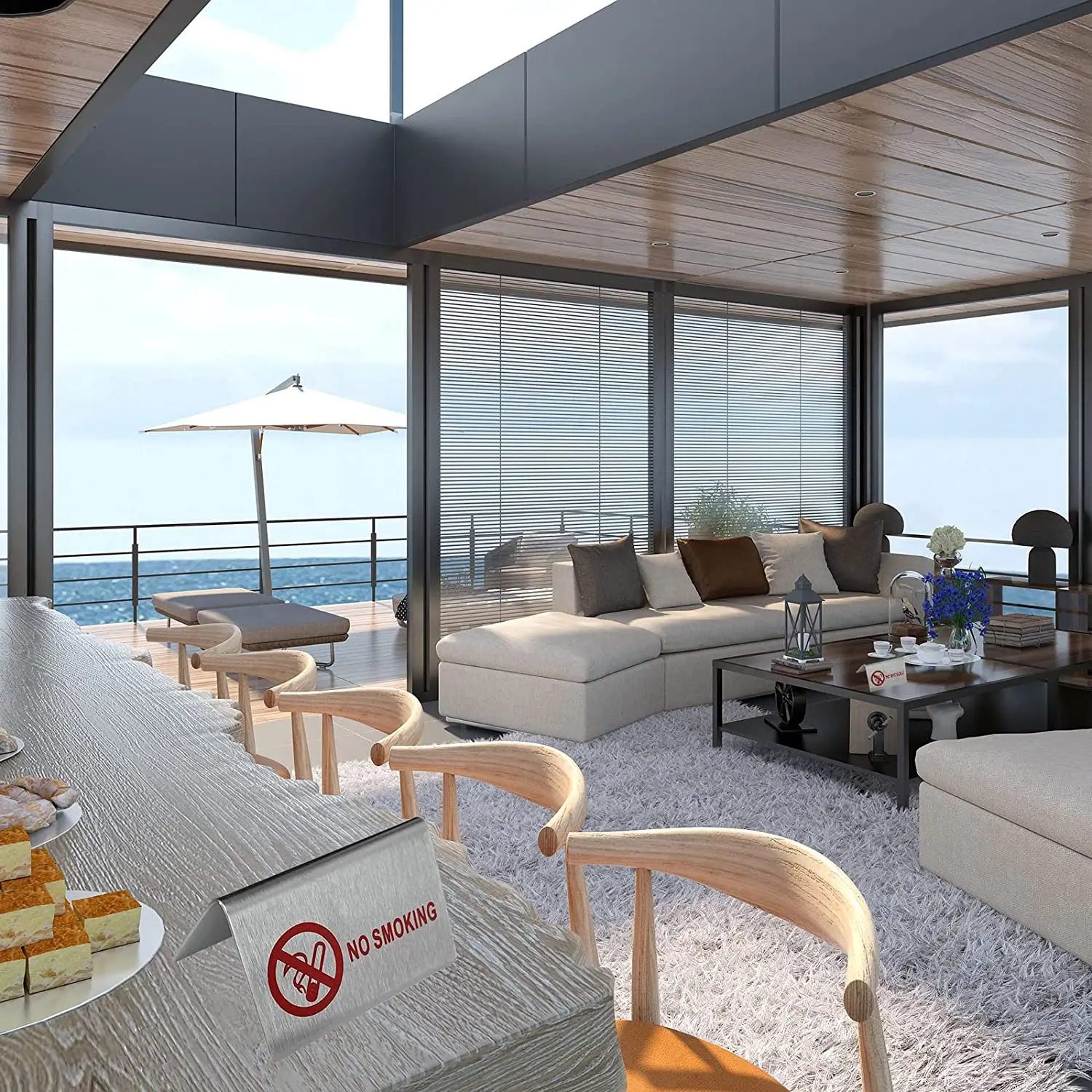 2024 Wholesale Manufacturer Stainless Steel Table Sign Stand Reserved Signage Restaurant Bar Cafe Board Customized Logo