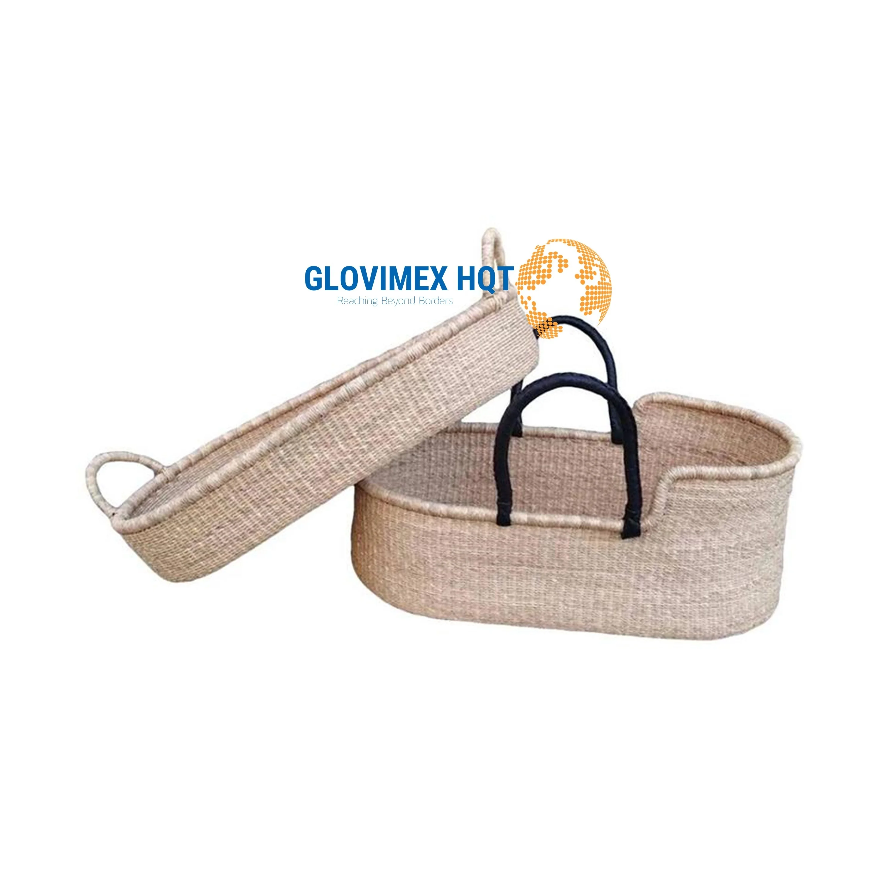 Hot Top Product Rattan Seagrass Baby Moses Basket Eco-friendly & Durable For Newborn Room