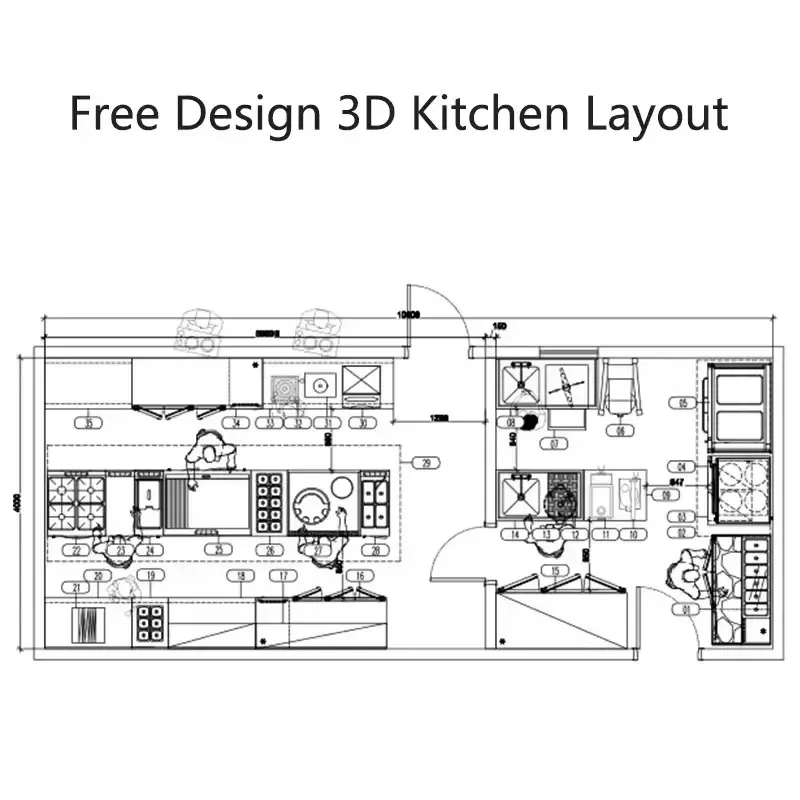 Commercial Hotel Restaurant Catering Manufactures Western Kitchen Equipment List Stainless Steel  Free 3D/CAD Design