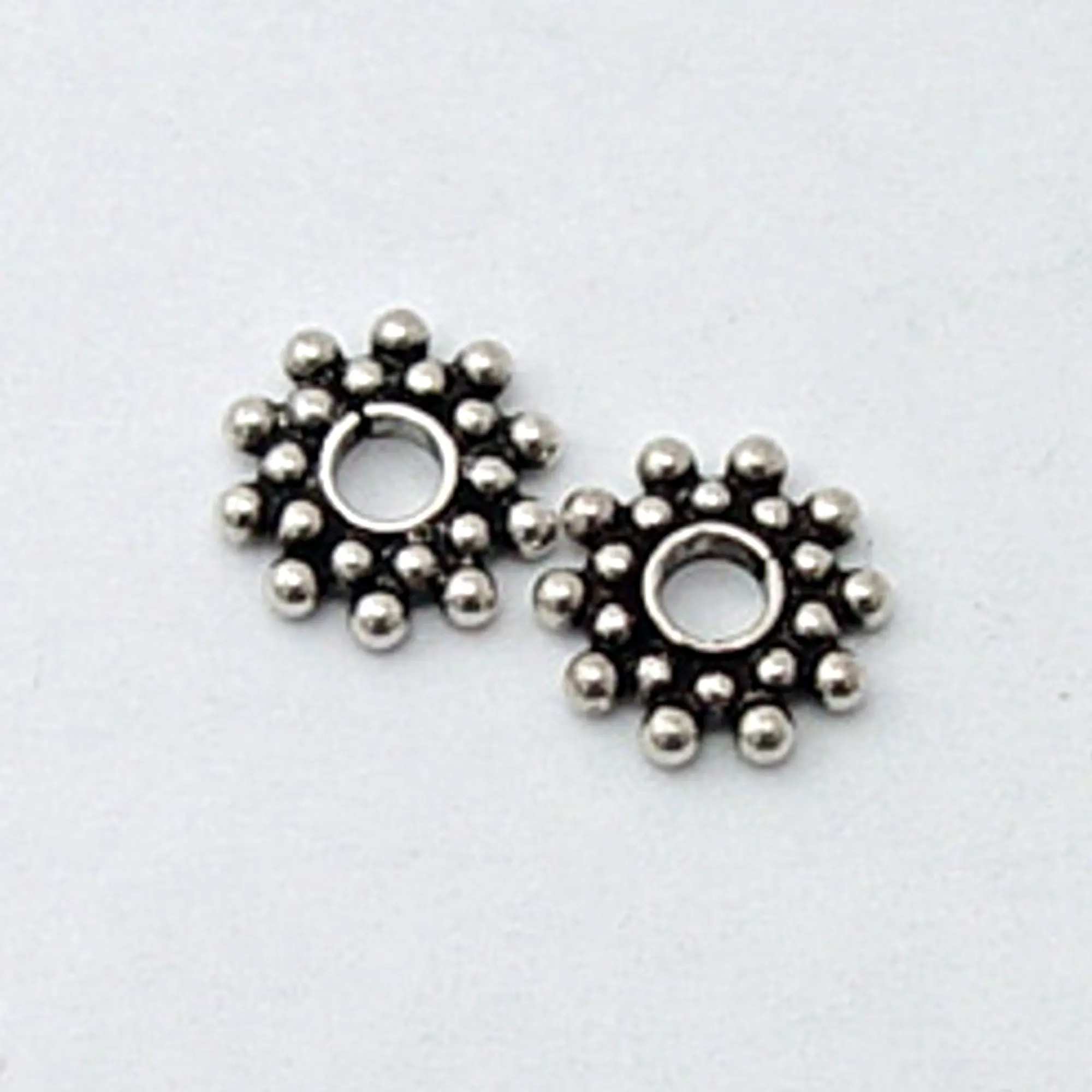 New Design 9mm Sterling Silver Spacer Jewelry Making DIY Charms Jewelry Findings Necklace Bracelet & Earring Accessories